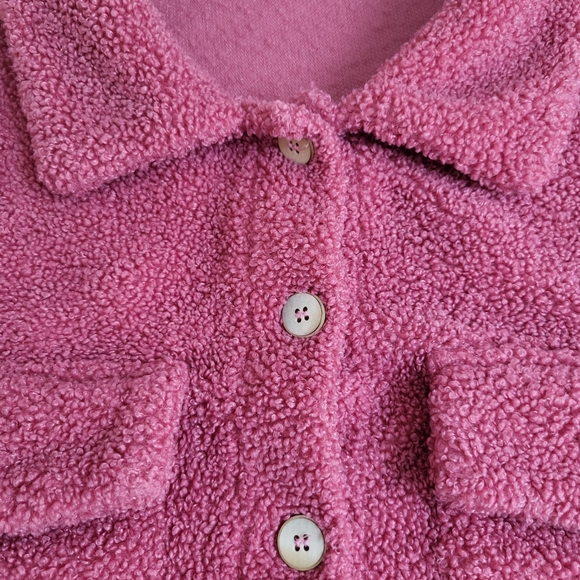 Shein Curve Pink Cropped Jacket, 3XL - Picture 2 of 12